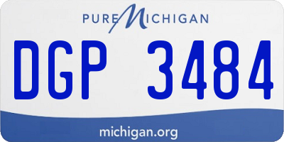 MI license plate DGP3484
