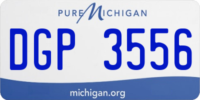 MI license plate DGP3556