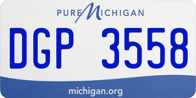 MI license plate DGP3558