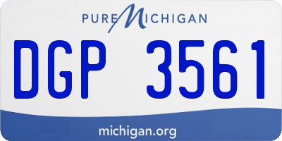 MI license plate DGP3561