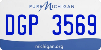 MI license plate DGP3569