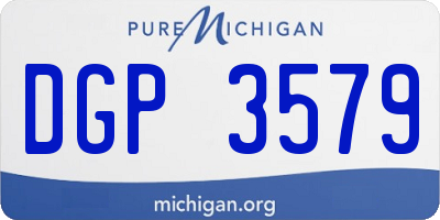 MI license plate DGP3579