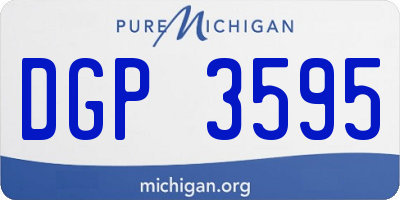 MI license plate DGP3595