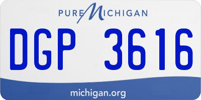 MI license plate DGP3616