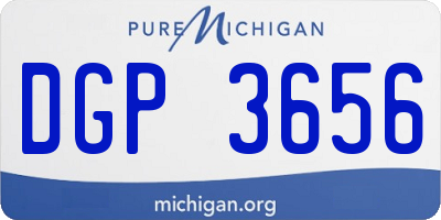 MI license plate DGP3656