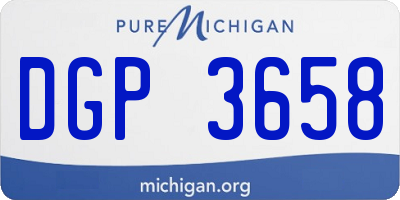 MI license plate DGP3658