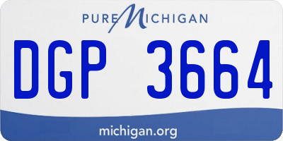 MI license plate DGP3664