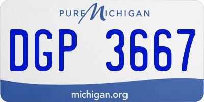 MI license plate DGP3667