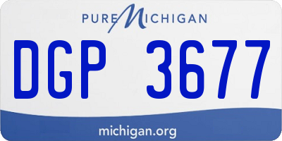 MI license plate DGP3677