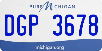 MI license plate DGP3678