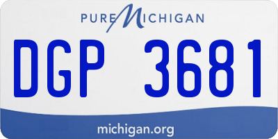 MI license plate DGP3681