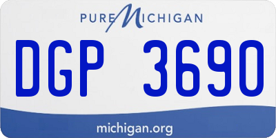 MI license plate DGP3690