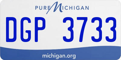 MI license plate DGP3733