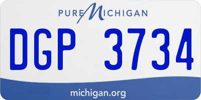 MI license plate DGP3734