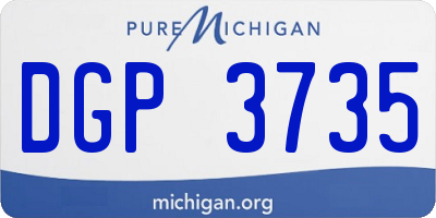 MI license plate DGP3735