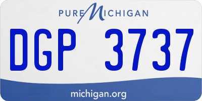 MI license plate DGP3737