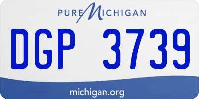 MI license plate DGP3739