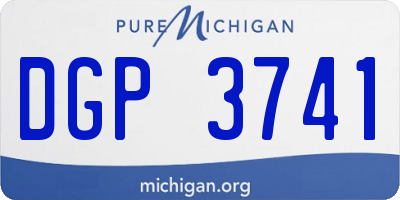 MI license plate DGP3741