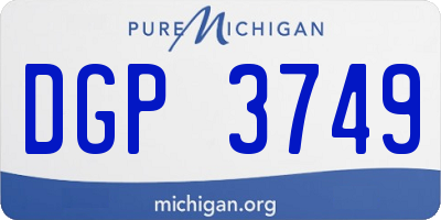 MI license plate DGP3749