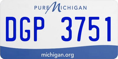 MI license plate DGP3751