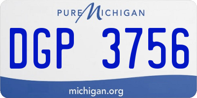 MI license plate DGP3756