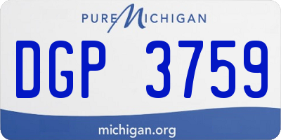 MI license plate DGP3759
