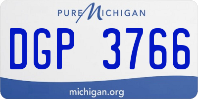 MI license plate DGP3766