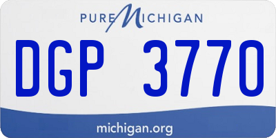 MI license plate DGP3770
