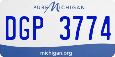 MI license plate DGP3774