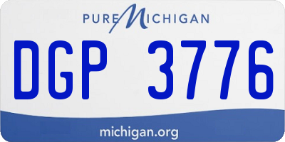 MI license plate DGP3776