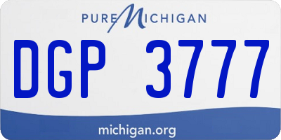 MI license plate DGP3777