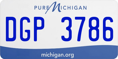 MI license plate DGP3786