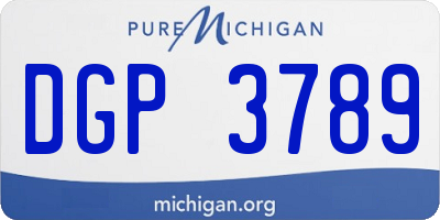 MI license plate DGP3789