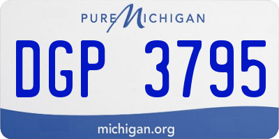 MI license plate DGP3795