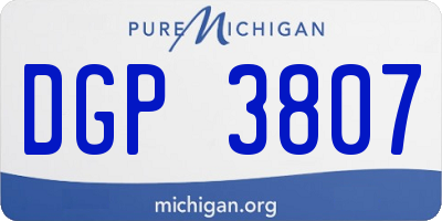 MI license plate DGP3807