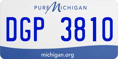MI license plate DGP3810