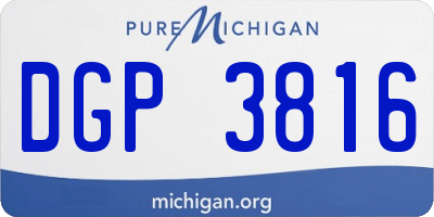 MI license plate DGP3816