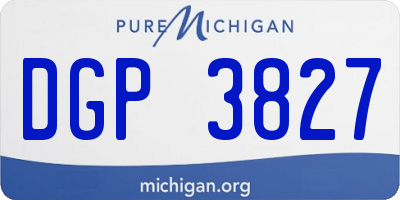 MI license plate DGP3827