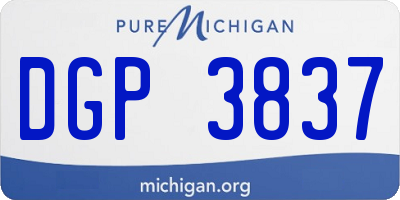 MI license plate DGP3837