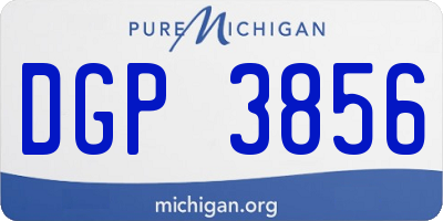 MI license plate DGP3856