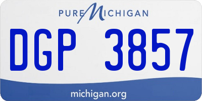 MI license plate DGP3857