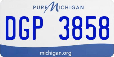 MI license plate DGP3858