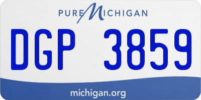 MI license plate DGP3859