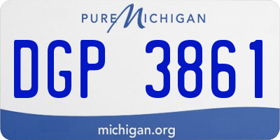 MI license plate DGP3861