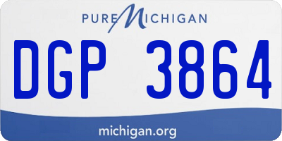 MI license plate DGP3864