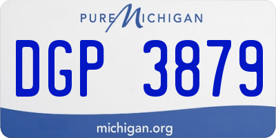 MI license plate DGP3879