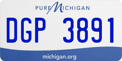 MI license plate DGP3891