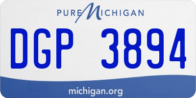 MI license plate DGP3894