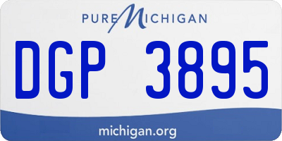 MI license plate DGP3895