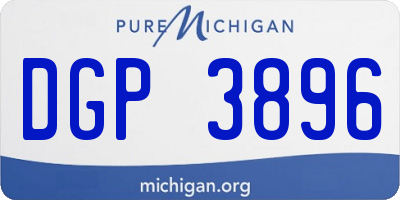 MI license plate DGP3896